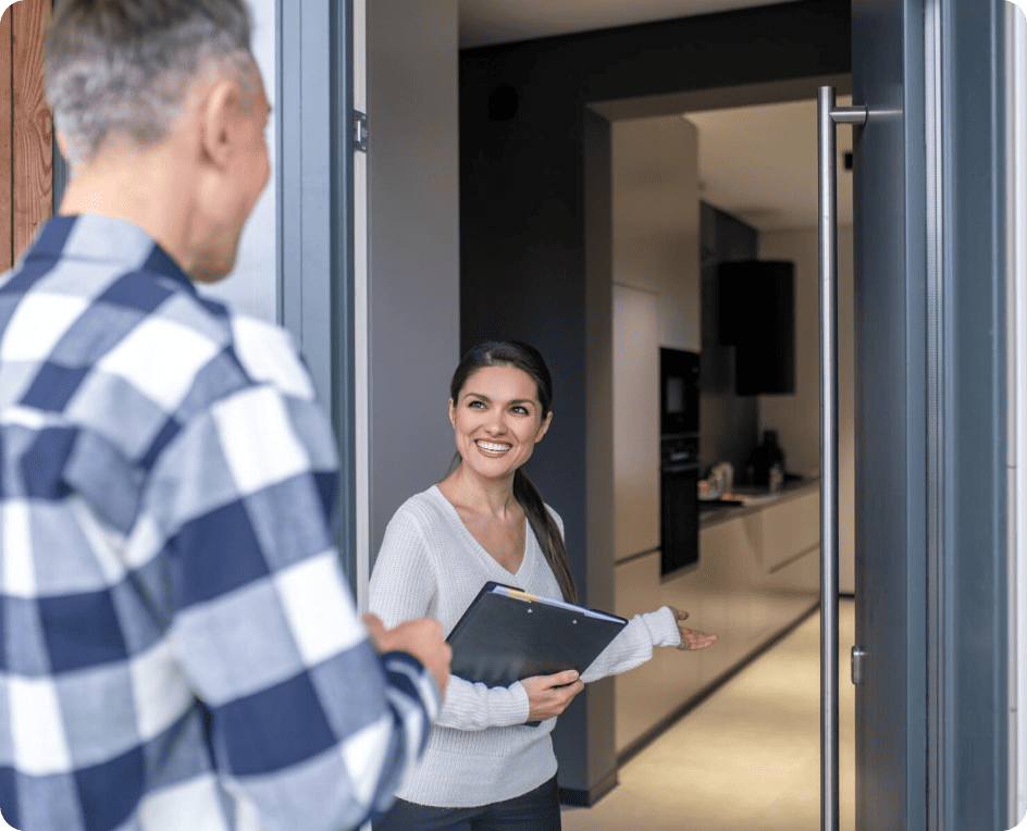 come in doors, picture